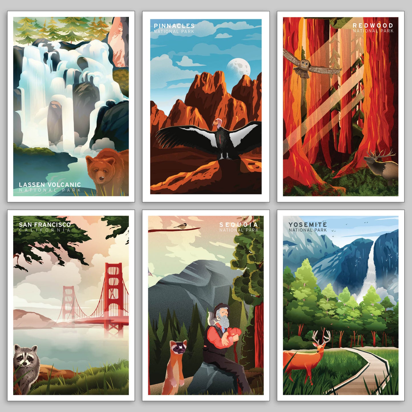 California Vibe Postcard Set