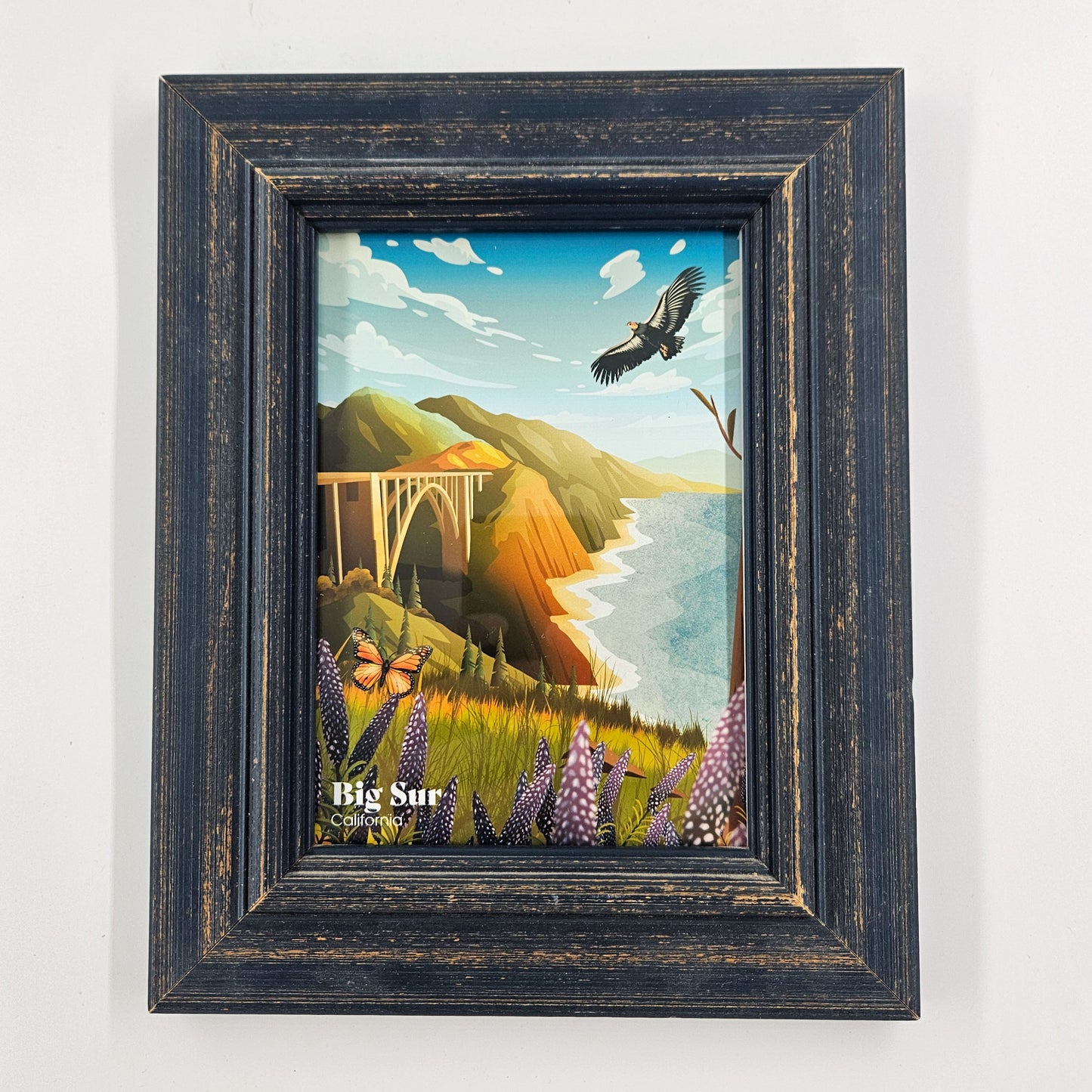 Sunwashed Big Sur Second-Life Frame 8"x10"