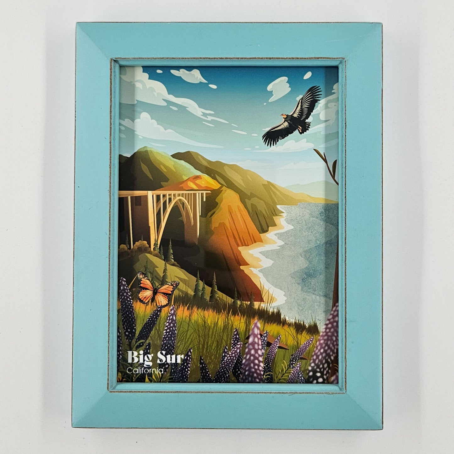 Coastal Big Sur Print w/ Second-Life Frame 6.5" x 8"