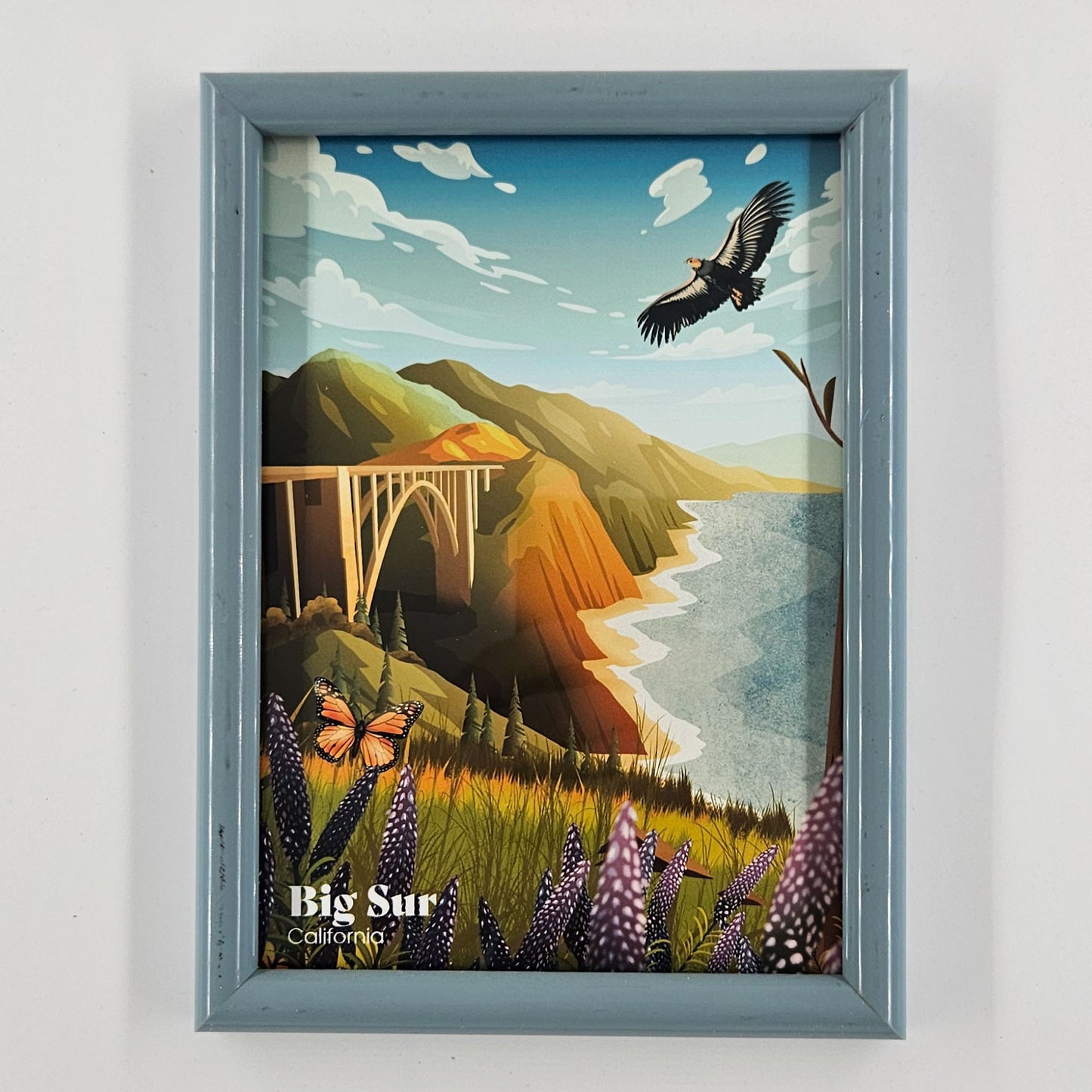 Coastal Big Sur Print w/ Second-Life Frame 5.5" x 7.5"