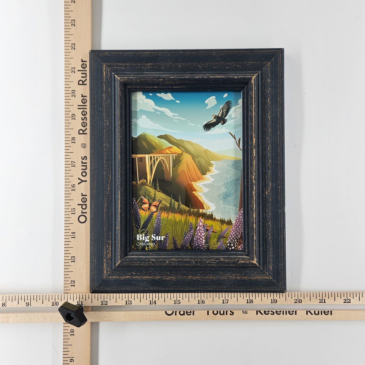 Sunwashed Big Sur Second-Life Frame 8"x10"