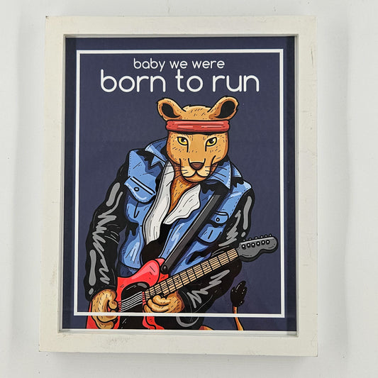 Born To Run Cougar Print w/ Second-Life Frame