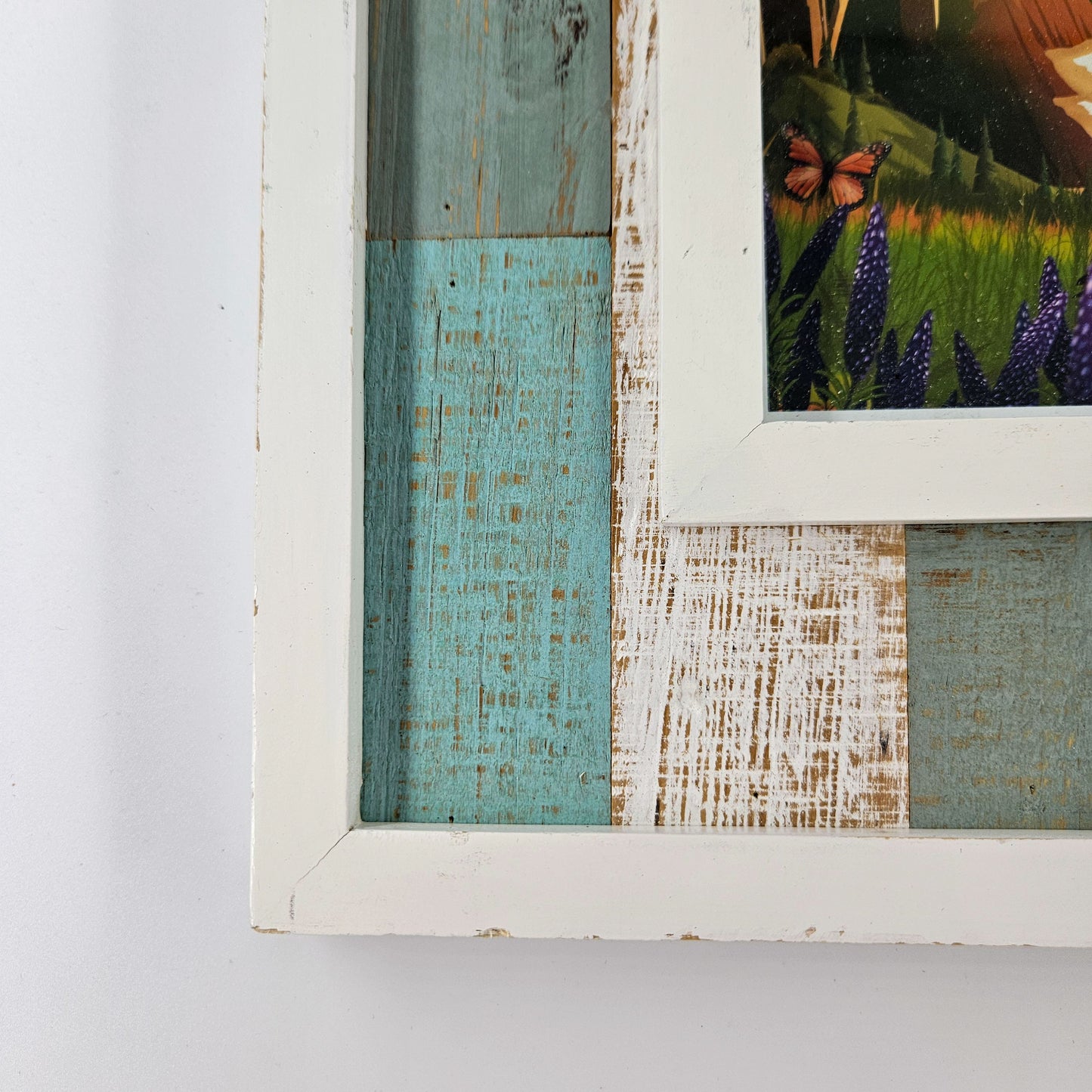 Coastal Big Sur Print w/ Second Life Wood Frame 9.5"x11.5"