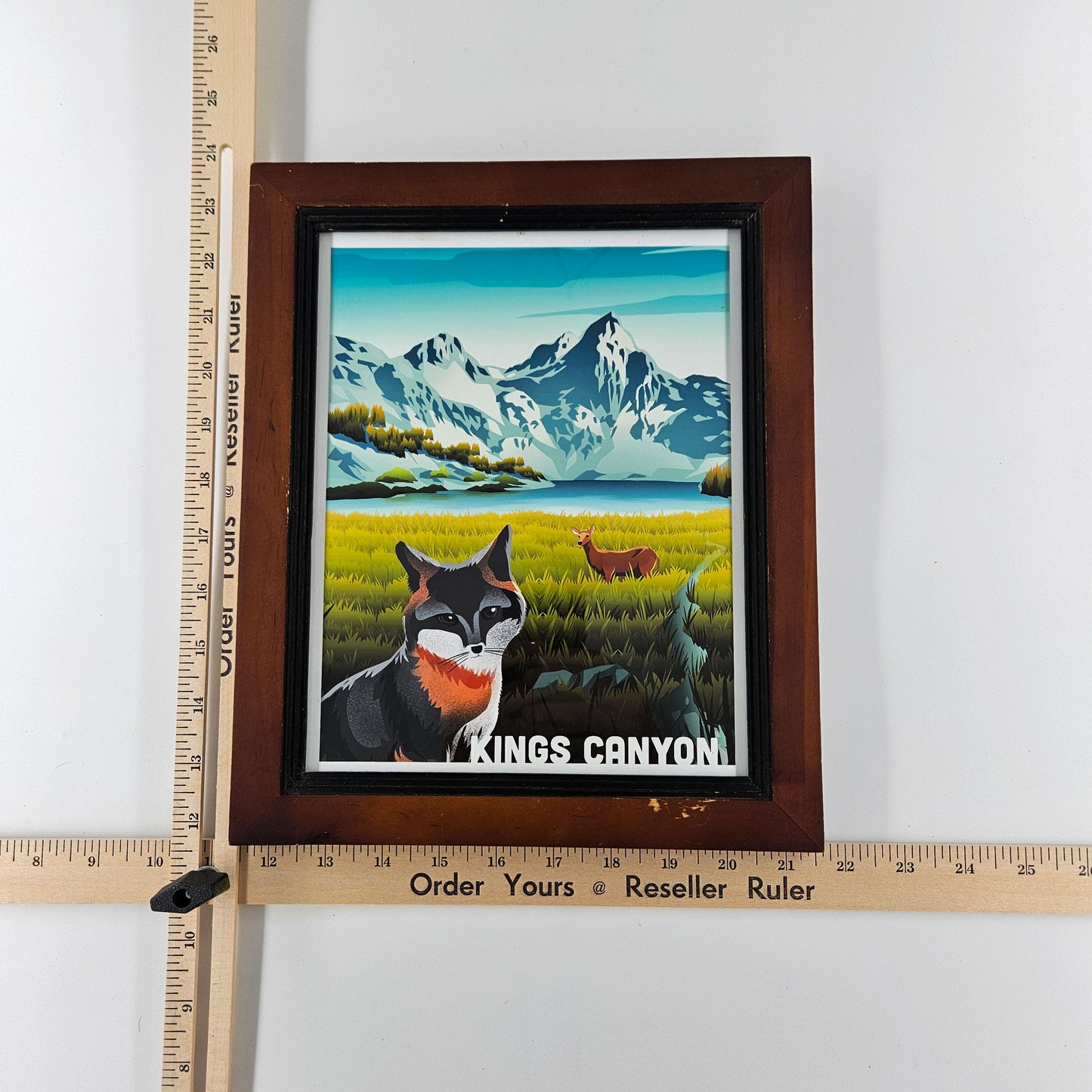 Rustic Kings Canyon Print w/ Second-Life Frame 10" x 12"