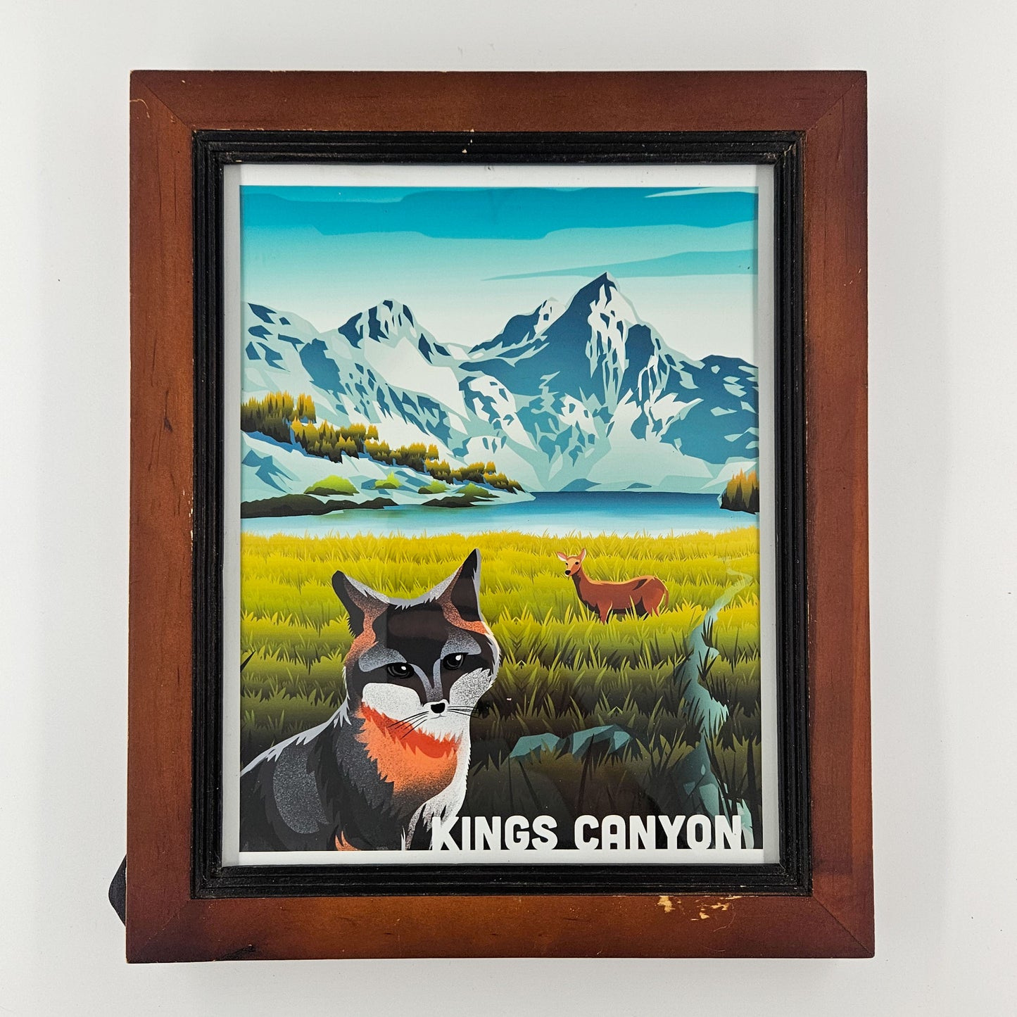 Rustic Kings Canyon Print w/ Second-Life Frame 10" x 12"