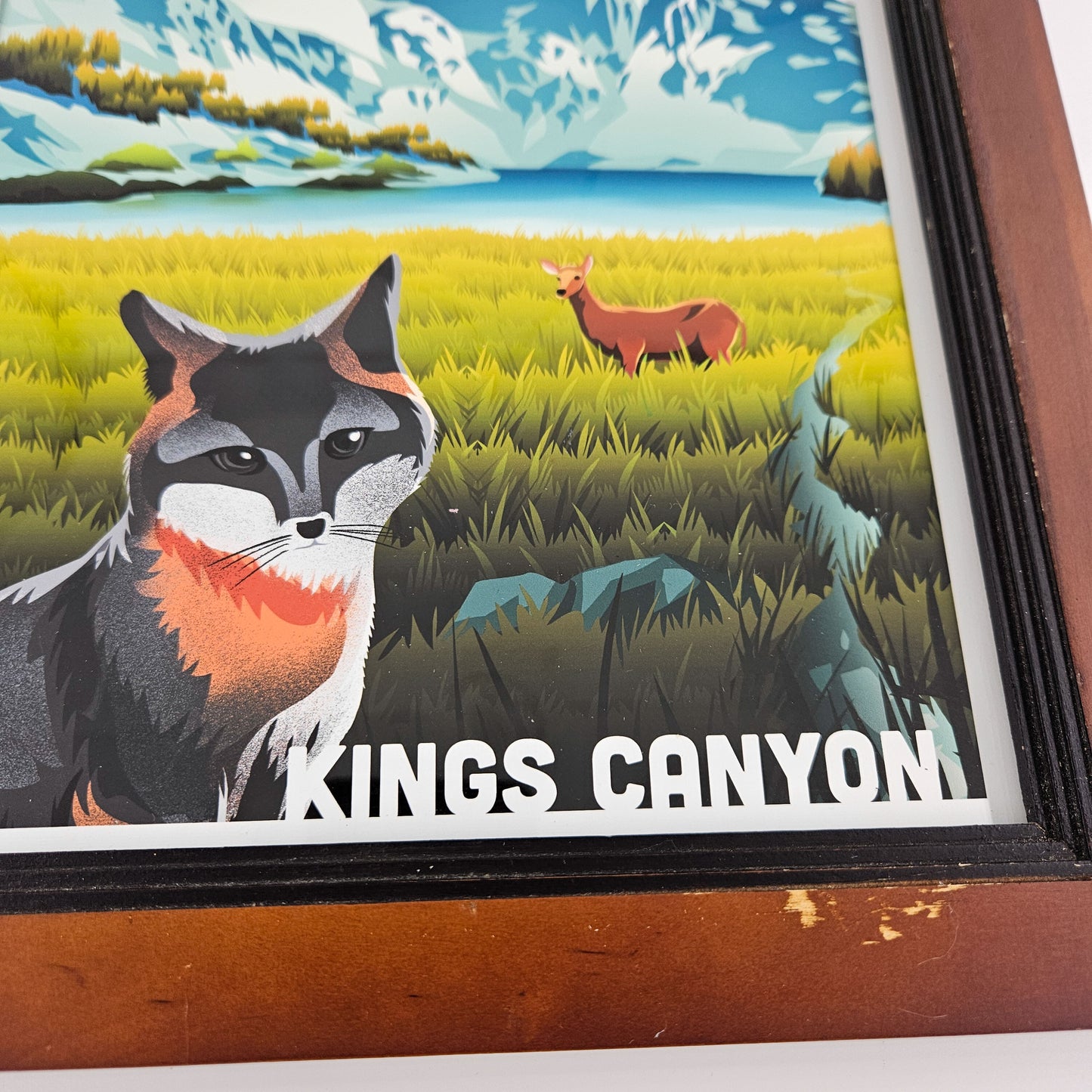 Rustic Kings Canyon Print w/ Second-Life Frame 10" x 12"