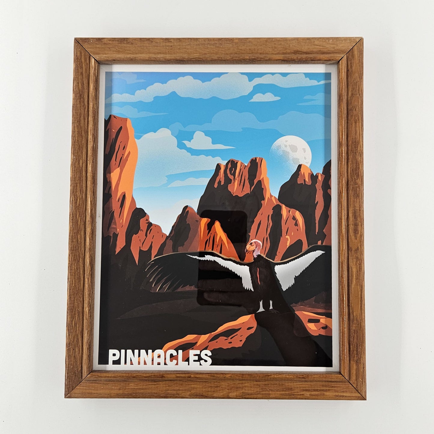 Rustic Pinnacles Print w/ Second-Life Frame 9" x 11"