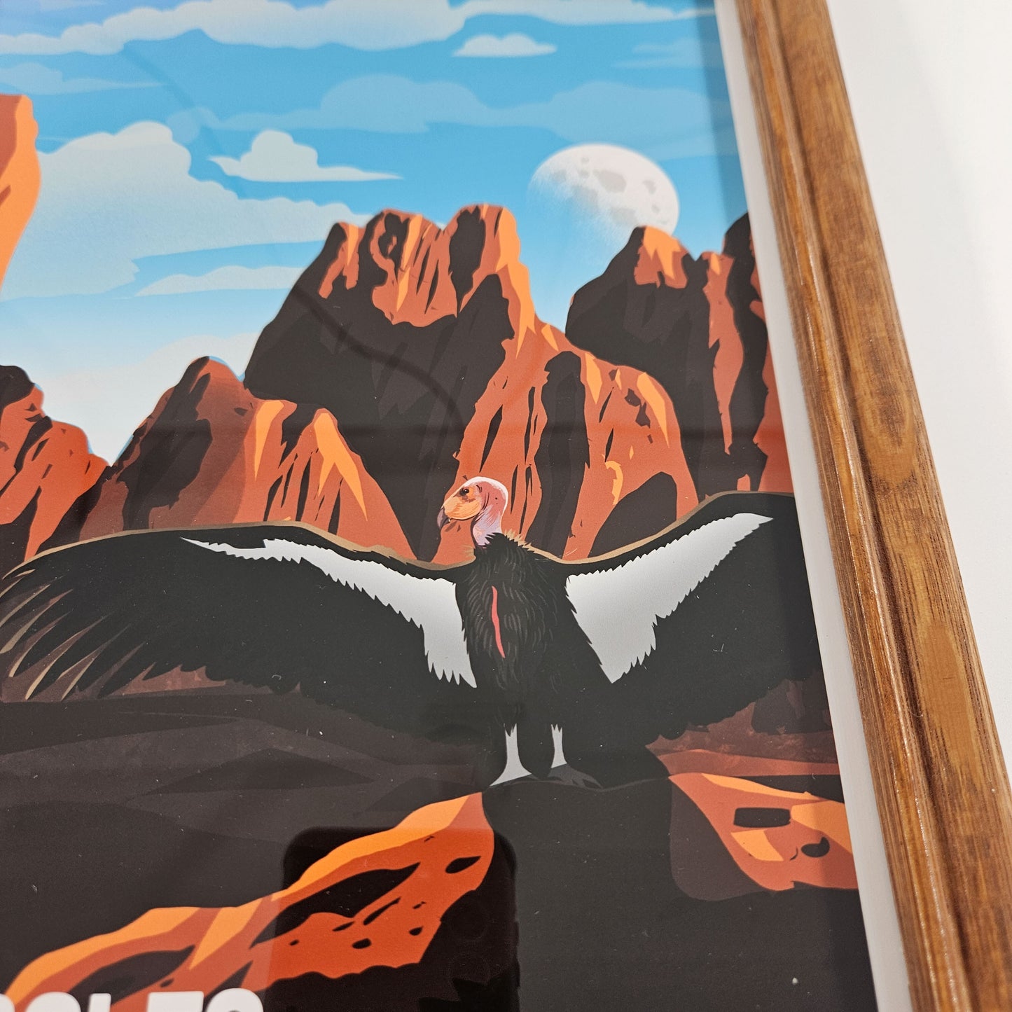 Rustic Pinnacles Print w/ Second-Life Frame 9" x 11"