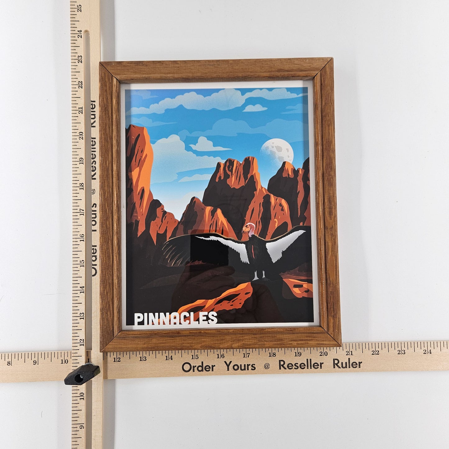 Rustic Pinnacles Print w/ Second-Life Frame 9" x 11"