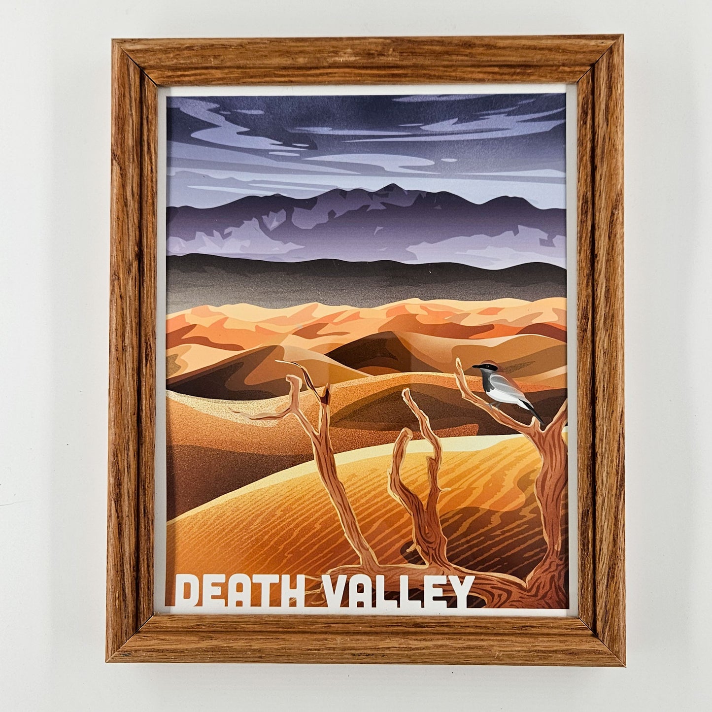 Rustic Death Valley Print w/ Second-Life Frame 9" x 11"