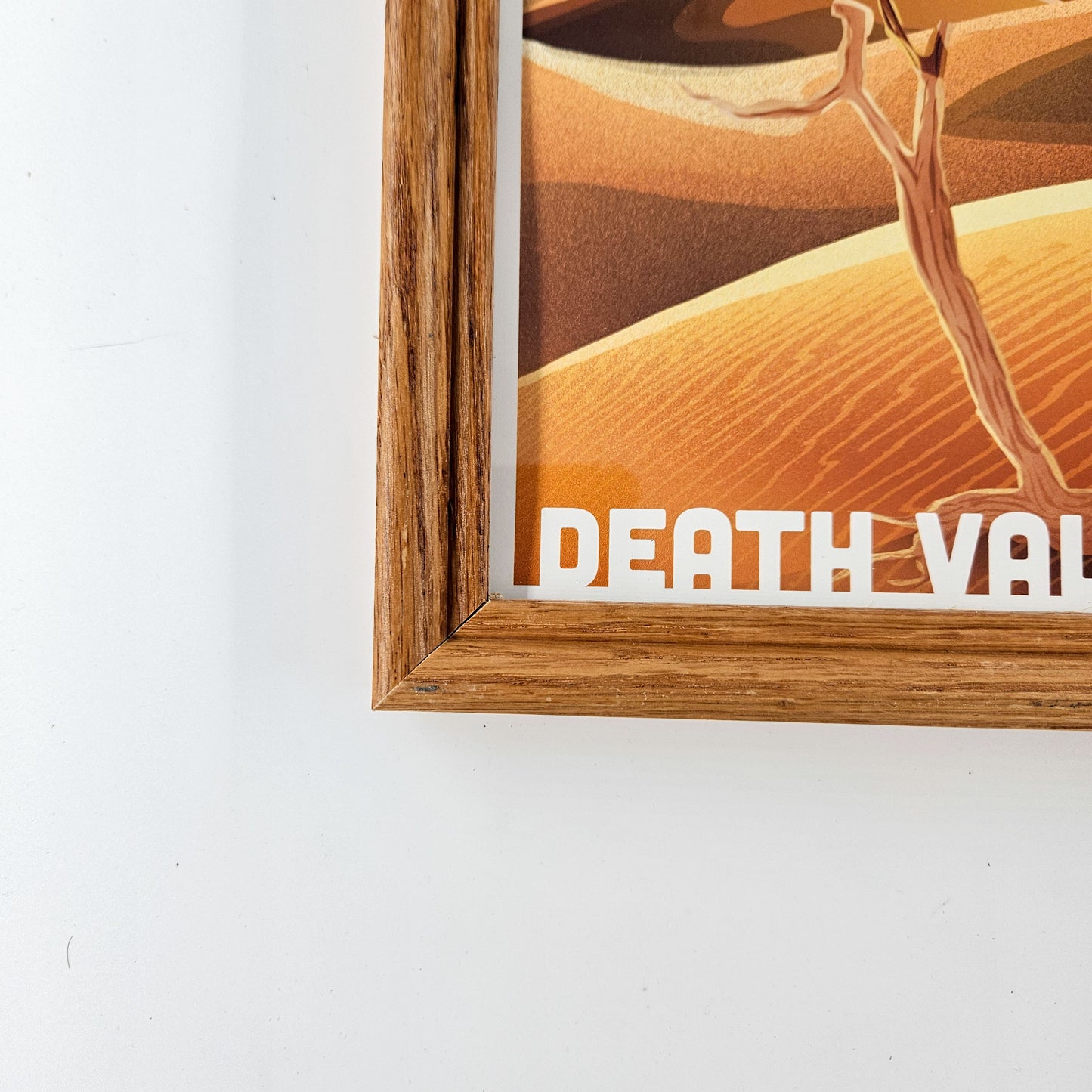 Rustic Death Valley Print w/ Second-Life Frame 9" x 11"