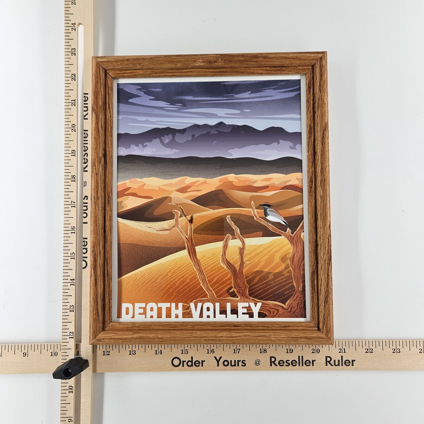 Rustic Death Valley Print w/ Second-Life Frame 9" x 11"
