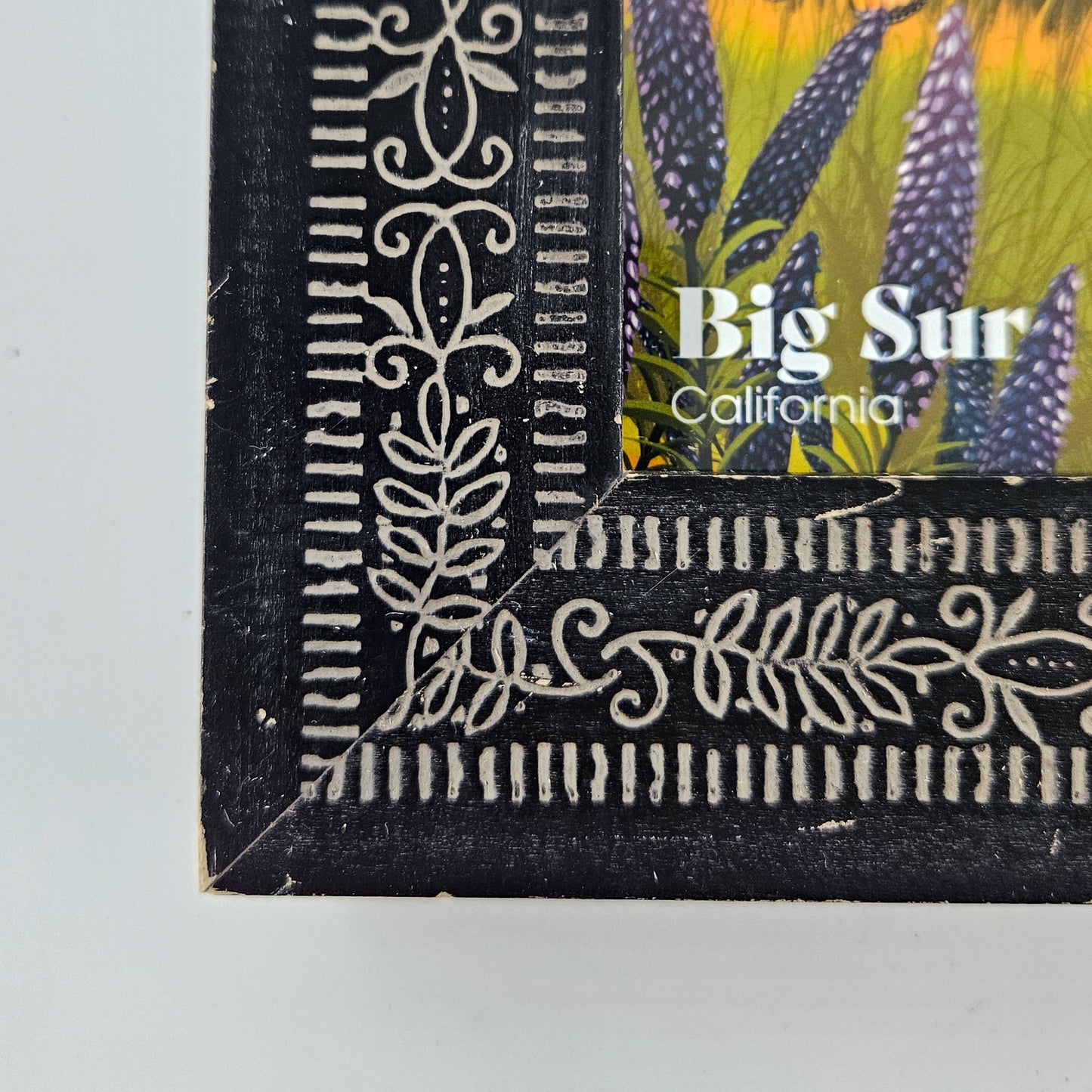Vintage Big Sur Print w/ Second-Life Frame 7.5" x 9.5"