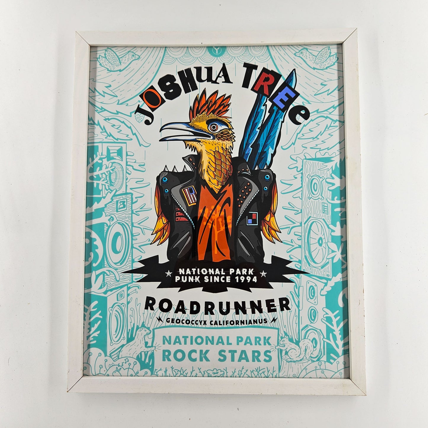 Joshua Tree Roadrunner Print w/ Second-Life Frame 12"x15"