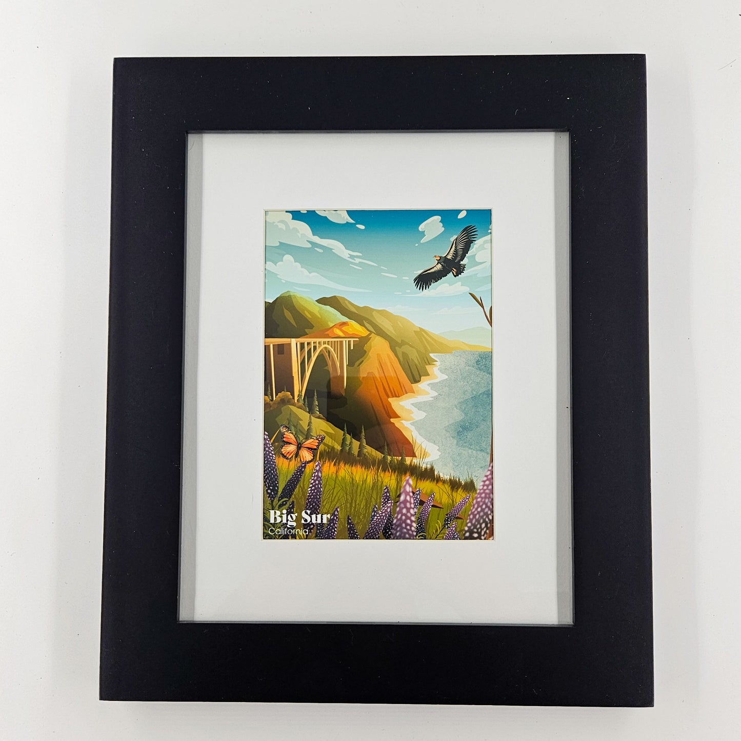 Classic Big Sur Print w/ Second-Life Frame 10.5" x 12.5"