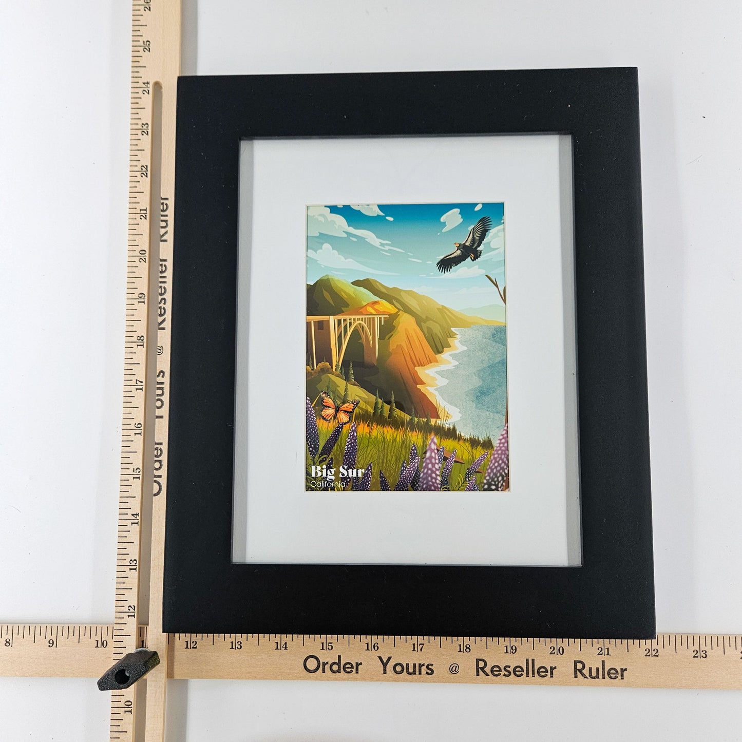Classic Big Sur Print w/ Second-Life Frame 10.5" x 12.5"