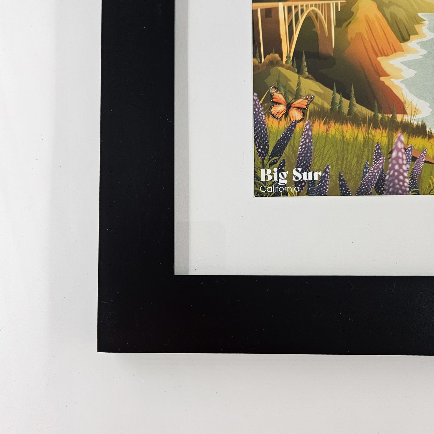 Classic Big Sur Print w/ Second-Life Frame 10.5" x 12.5"